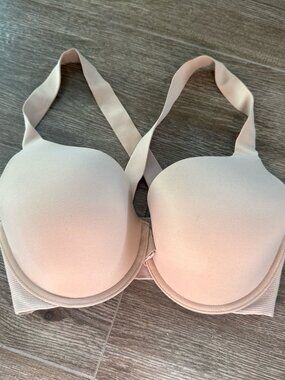 Spanx Bra-llelujah Bra 34DD Lightly Lined Full Coverage Criss Cross